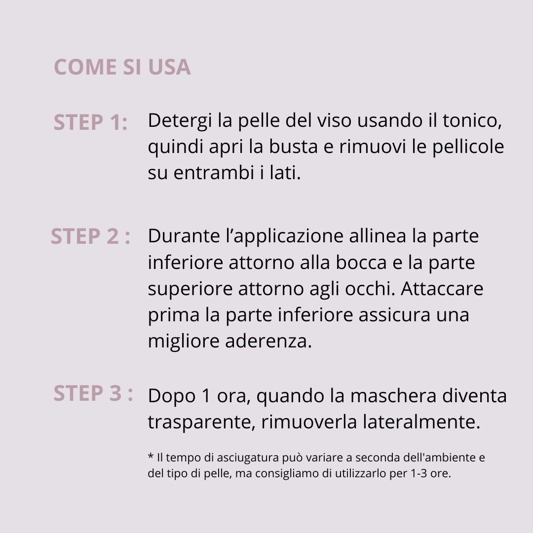 maschere viso al super collagene ex